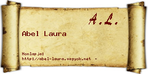 Abel Laura névjegykártya